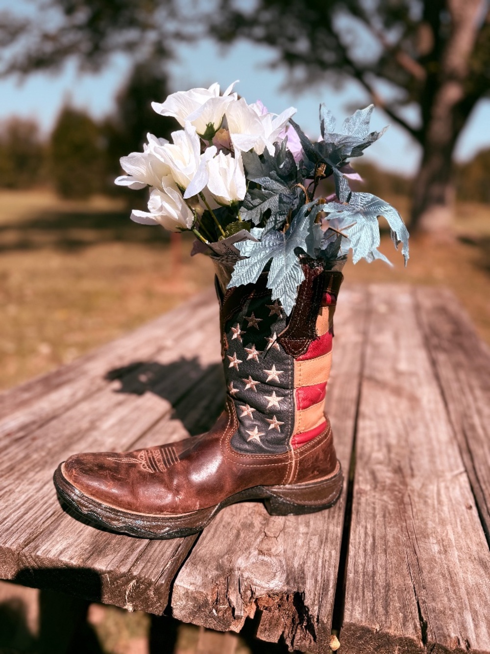 One of a kind cowboy boot base